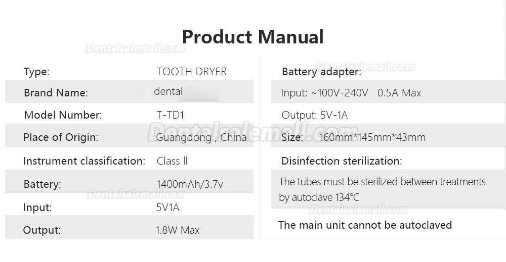 New Arrival Dental Lab Drying Machine Electric Drier Dental Air Tooth Dryer